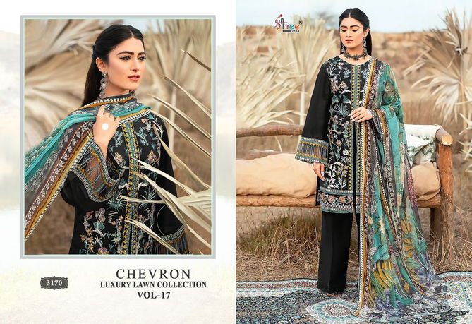 Chevron Luxury Lawn Collection Vol 17 Pakistani Suits Catalog
